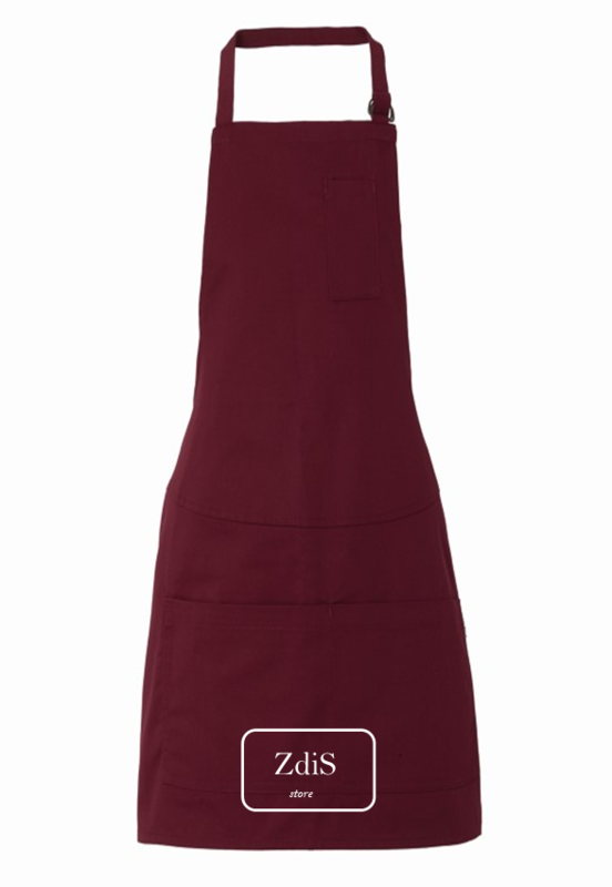 Grembiule lungo bordeaux