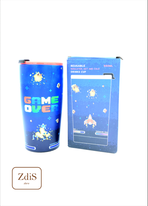 &quot; Game Over &quot; Tazza thermos in acciaio inossidabile