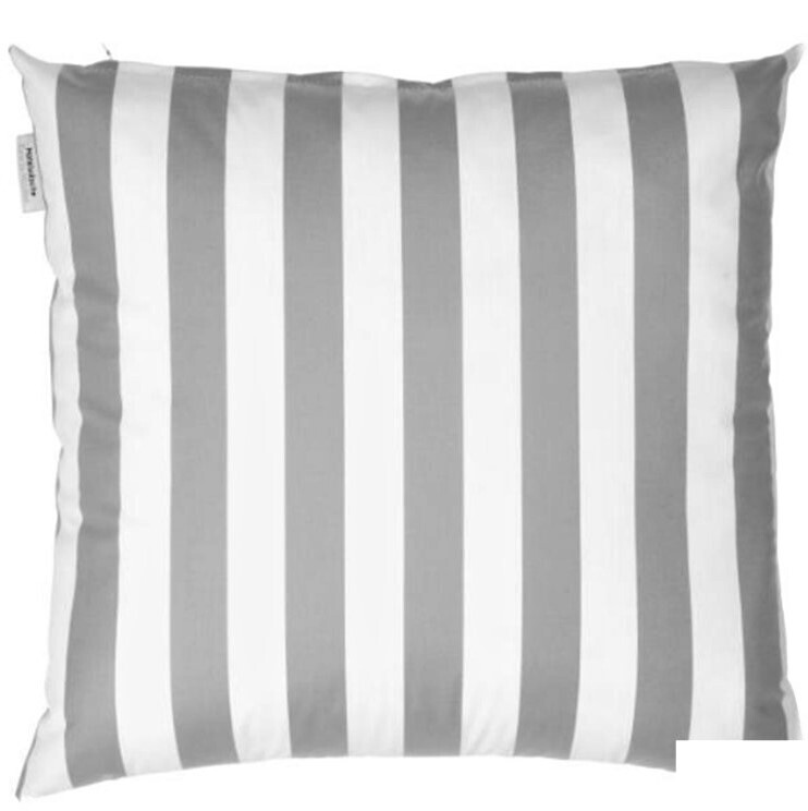 Cuscino a righe grigio