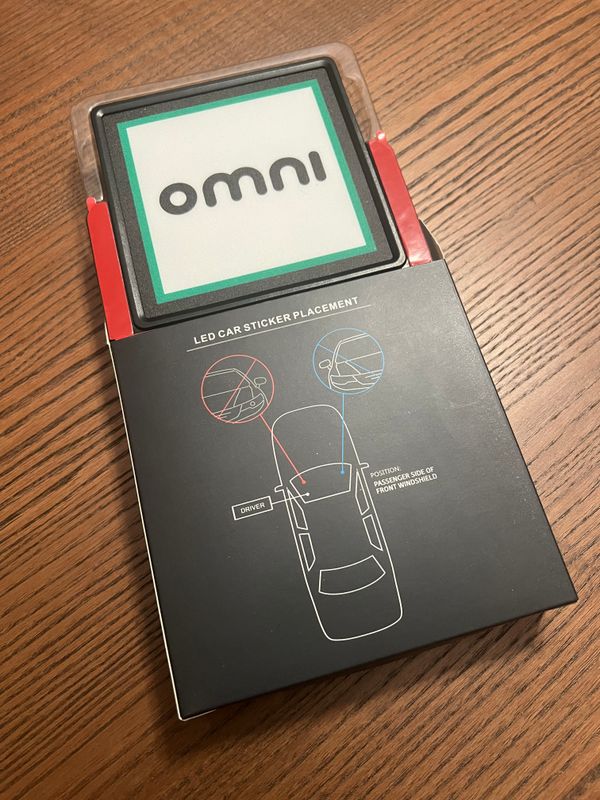 OMNI LED Wireless Rechargeable USBc Sign