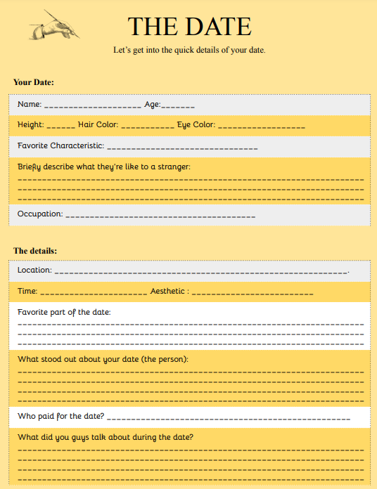 Guided Scripting Packet: Dream Date Night Edition