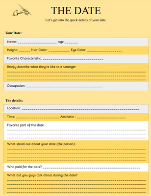 Guided Scripting Packet: Dream Date Night Edition