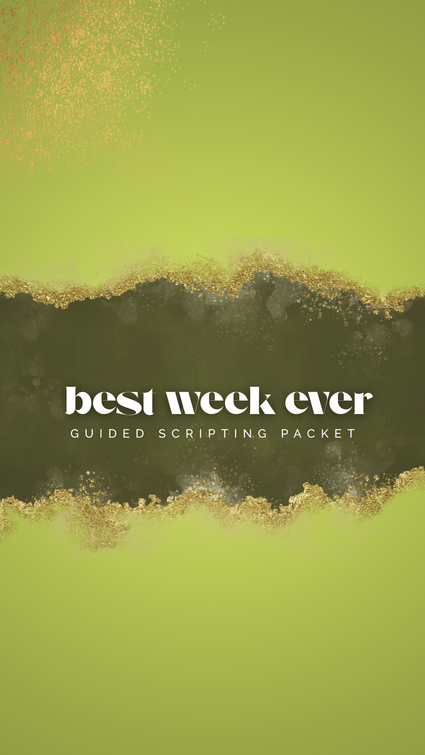 Best Week Ever Guided Scripting Packet
