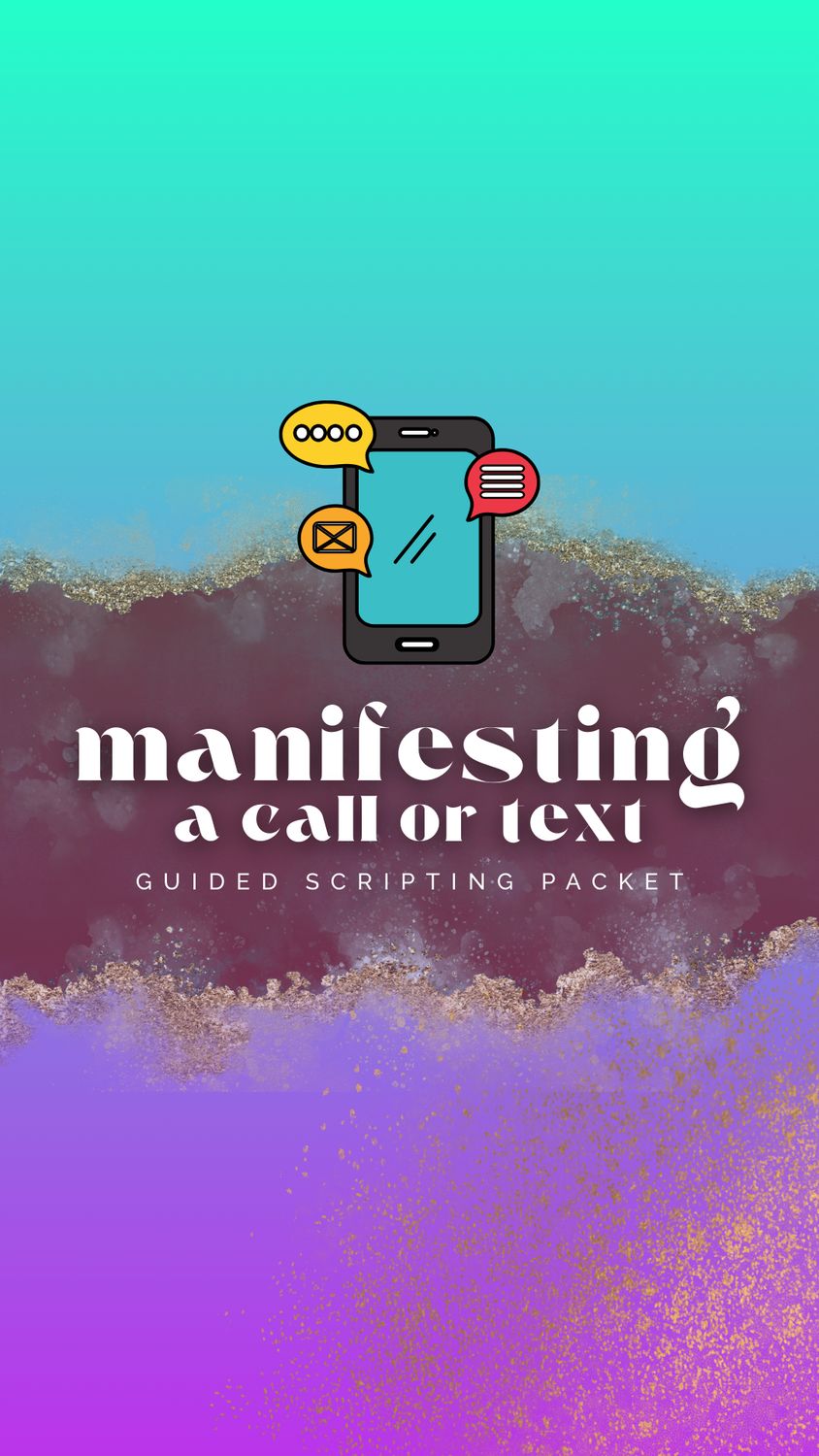 Guided Scripting Packet: Manifesting a Text or Call Edition
