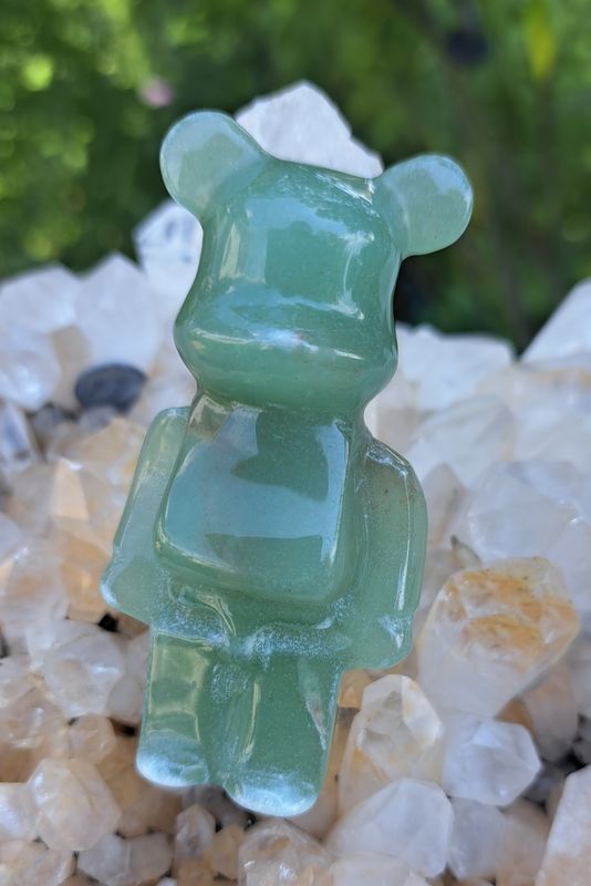 Green Aventurine Bearbrick Carving