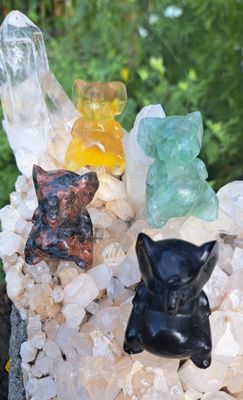 Carved Gemstone Seated Elephant