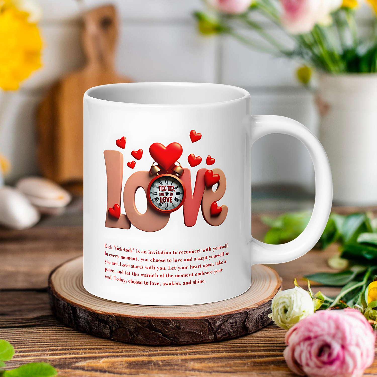 Love starts with you, White Mug