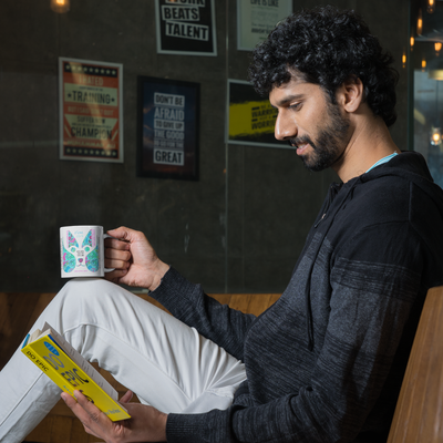 Vivez libre – Tasse Blanche Brillante