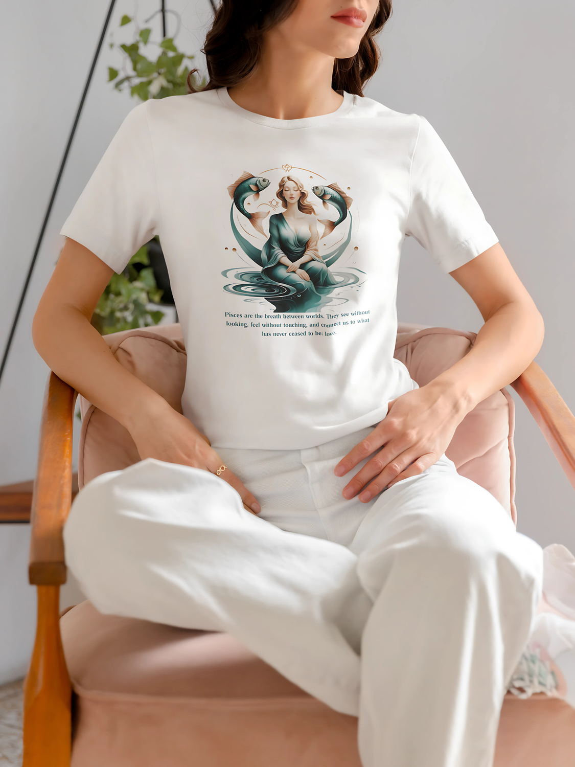 Pisces ♓ are the breath between worlds. Unisex t-shirt-Bella + Canvas 3001U