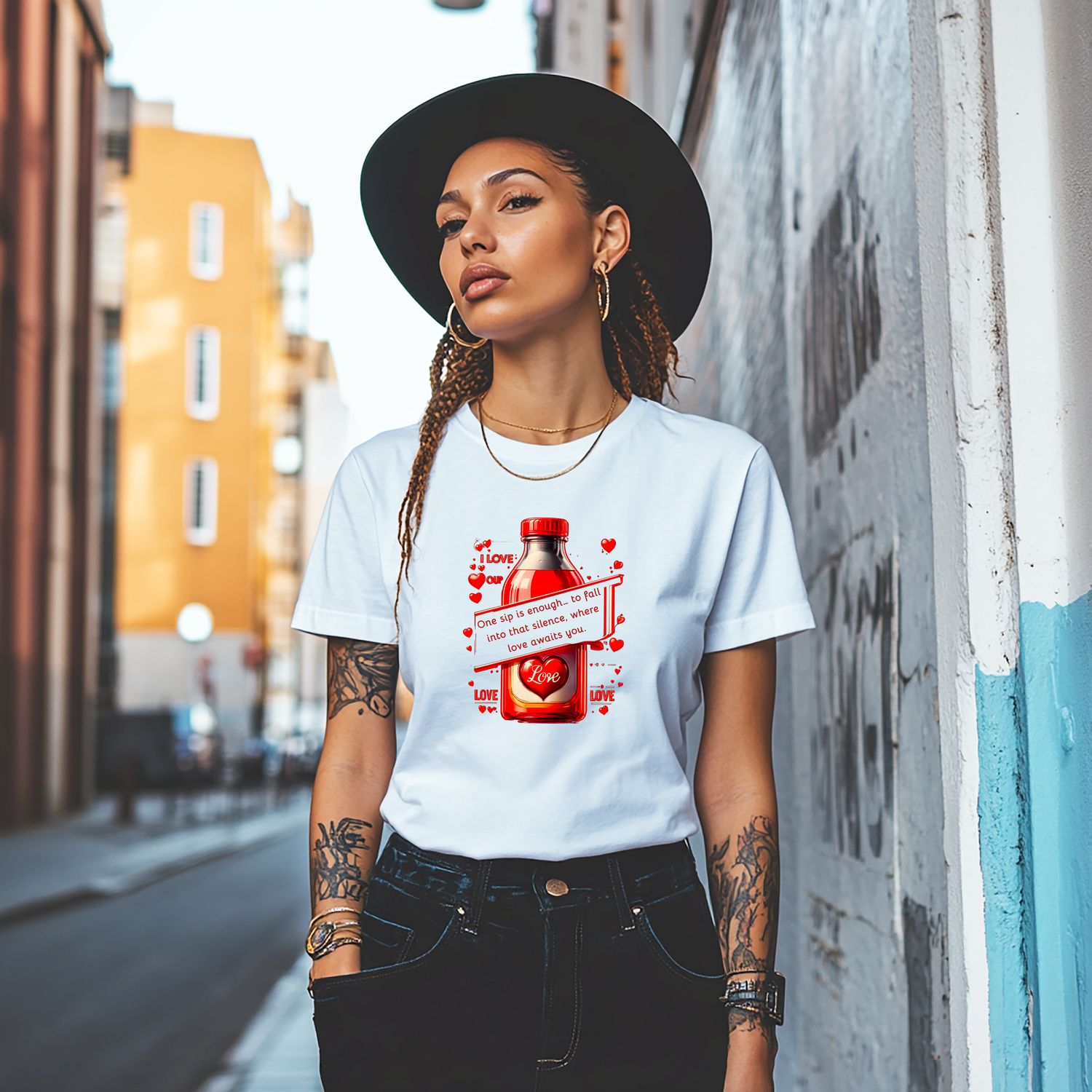 ☕💫 One sip is enough… to fall into that silence, where love awaits you-Unisex t-shirt