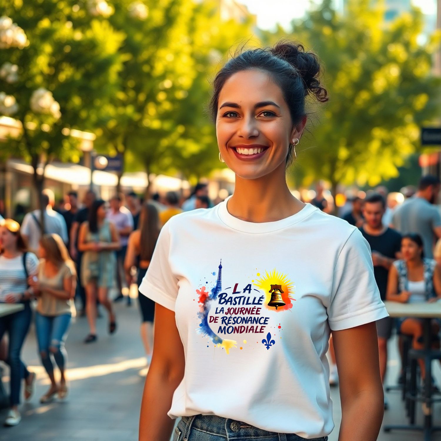 The Bastille – Resonance of Freedom 🔔✨📣-Unisex t-shirt