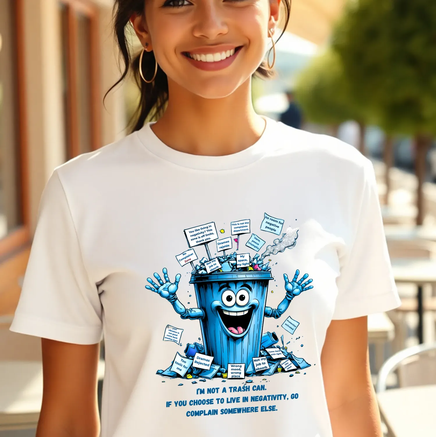 Spirituality and mindfulness t-shirt, I’m not a trash can-Unisex t-shirt