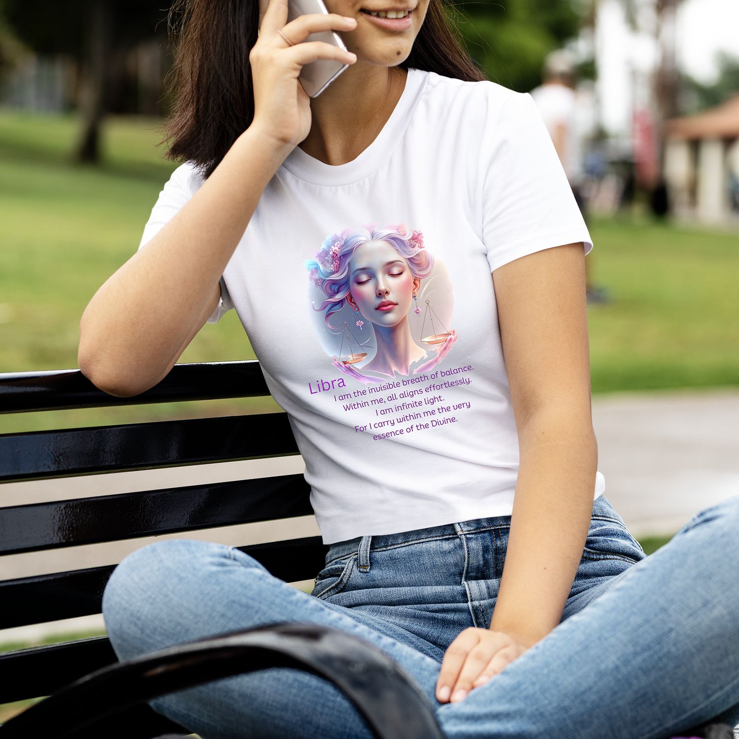   🌟 Libra ♎ – I carry the silent glow of divine justice 🌟 Unisex t-shirt
