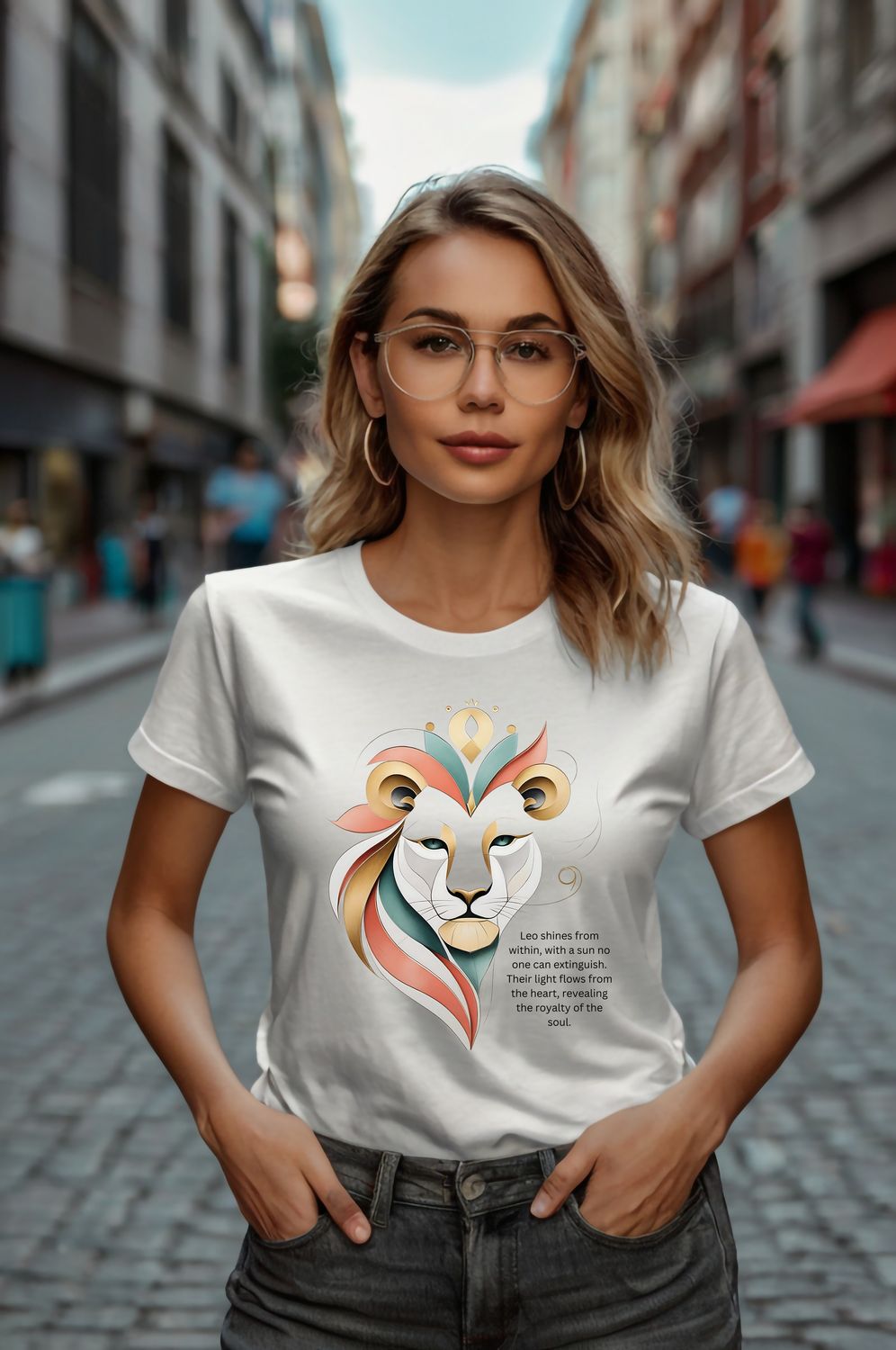 Leo Zodiac T-shirt ♌ | Astrology Shirt | Spiritual Gift | Unisex Tee | Radiant Heart of Light