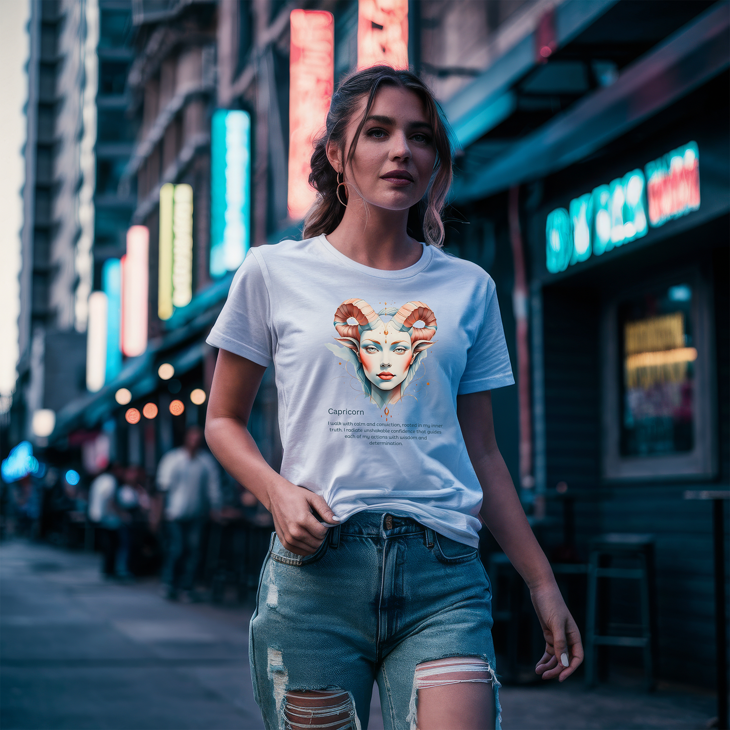 Capricorn Zodiac T-shirt ♑ | Astrology Shirt | Spiritual Gift | Unisex Tee | Builder of Timeless Mountains