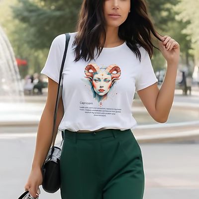 Capricorn Zodiac T-shirt ♑ | Astrology Shirt | Spiritual Gift | Unisex Tee | Builder of Timeless Mountains