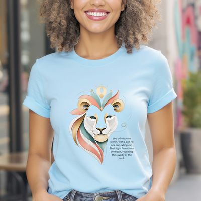 Leo Zodiac T-shirt ♌ | Astrology Shirt | Spiritual Gift | Unisex  Leo ♌ Wear the Light ✨🦁