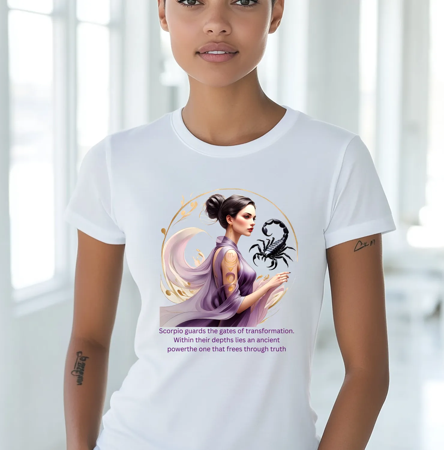 Scorpio Zodiac T-shirt ♏ Gate of Transformation 🦂✨ | Astrology Shirt | Spiritual Gift | Unisex Scorpio Energy Tee