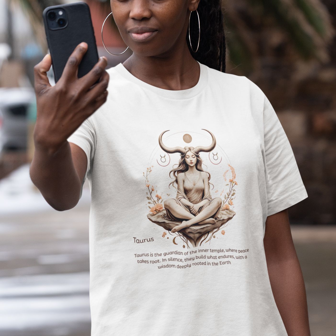 Taurus Zodiac T-shirt ♉ Guardian of the Inner Temple 🌱 | Astrology Shirt | Spiritual Gift | Unisex Taurus Energy Tee