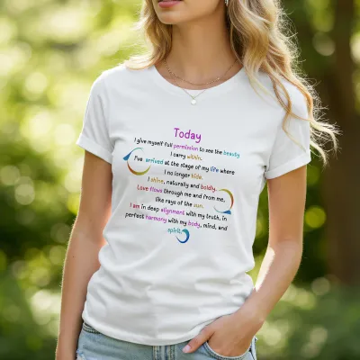 Today, I Give Myself Full Permission ✧   Affirmation T-Shirt ✧