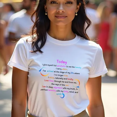 Today, I Give Myself Full Permission ✧   Affirmation T-Shirt ✧