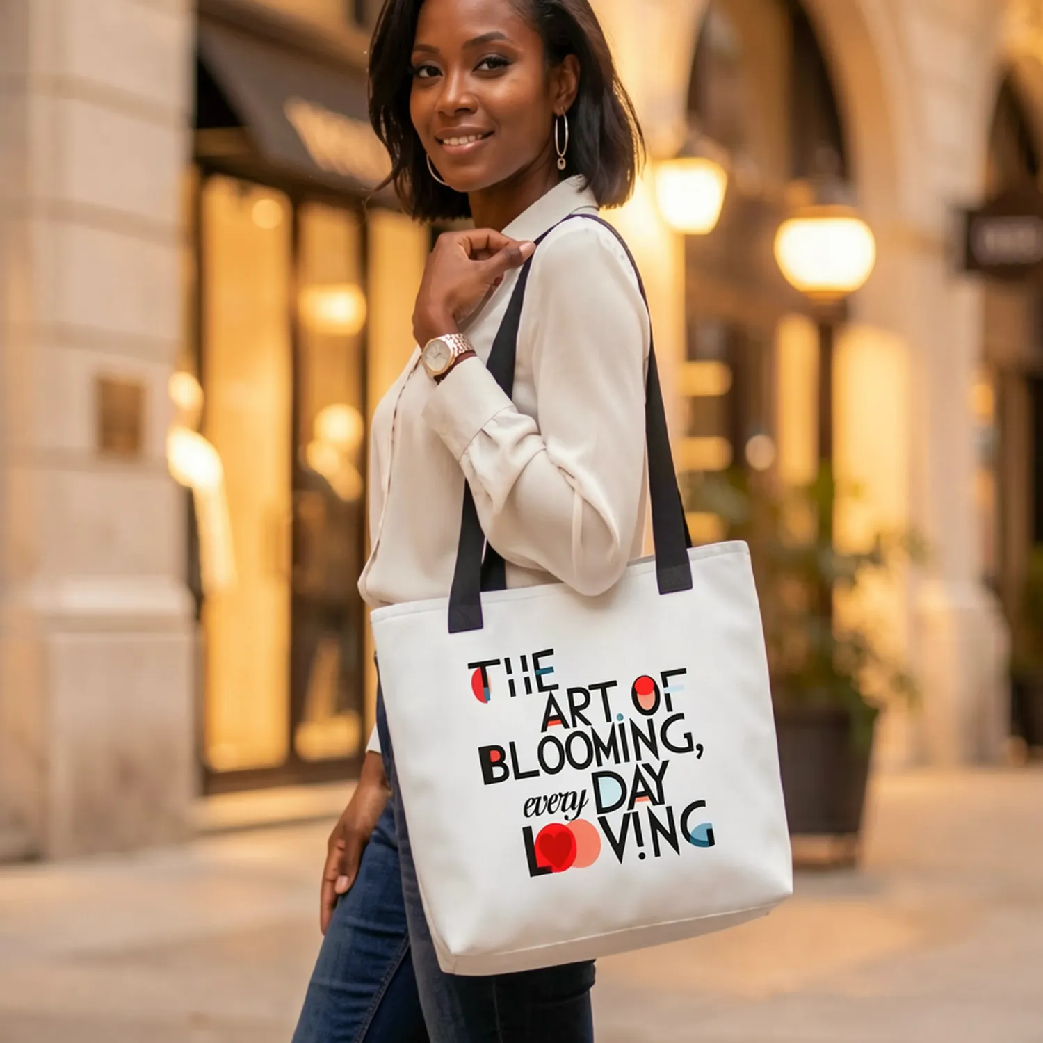 THE ART OF BLOOMING 🌱 tote bag
