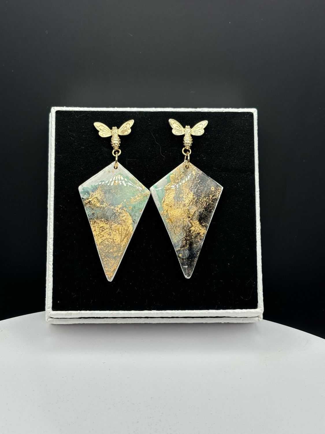 Sky Breeze Bee Studs