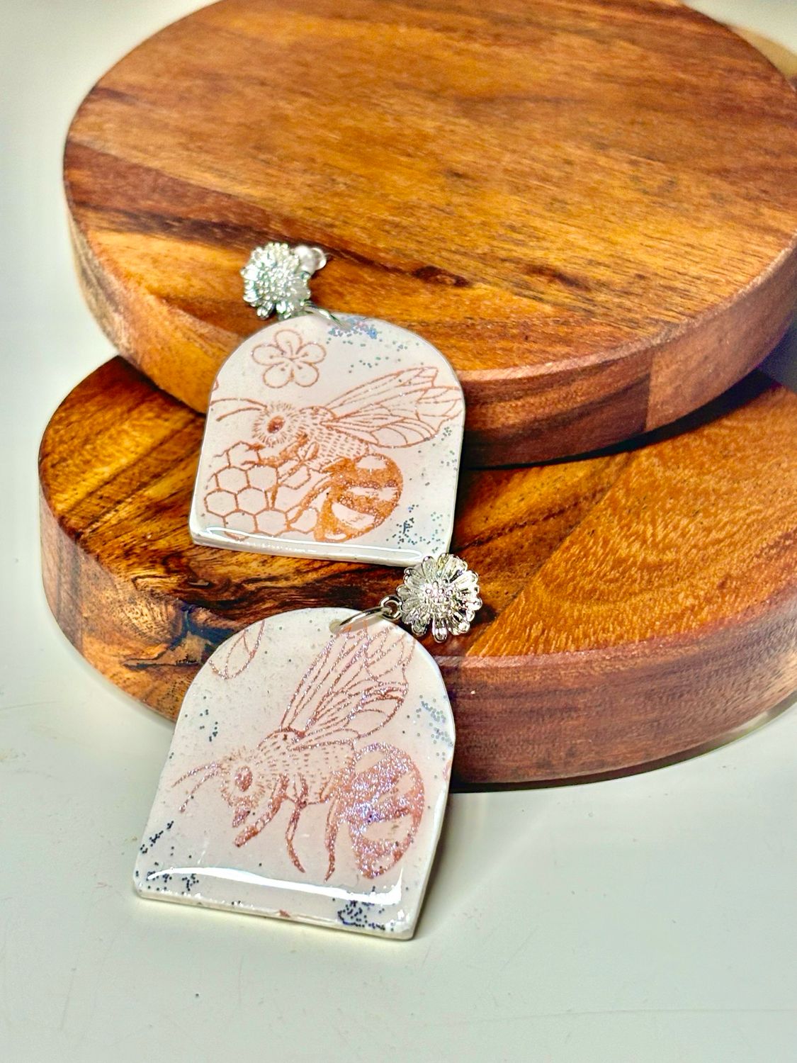 Elegant Bee Silver Studs