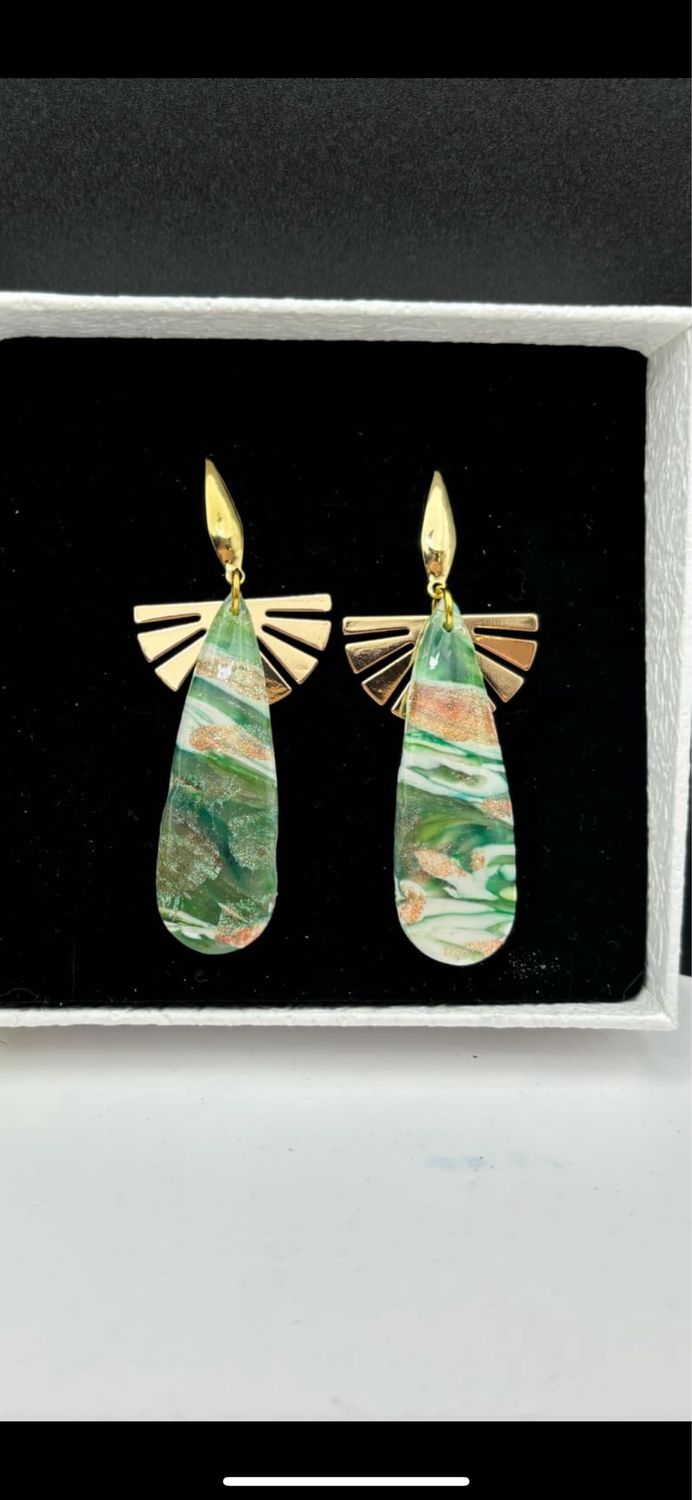 Whimsical Gold Plated Teardrop Dangles