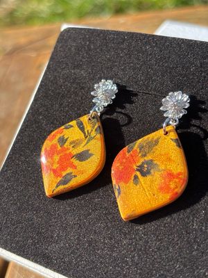 Elegant Flower Stud Dangles