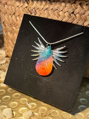 Sunset Skyburst Pendant Necklace