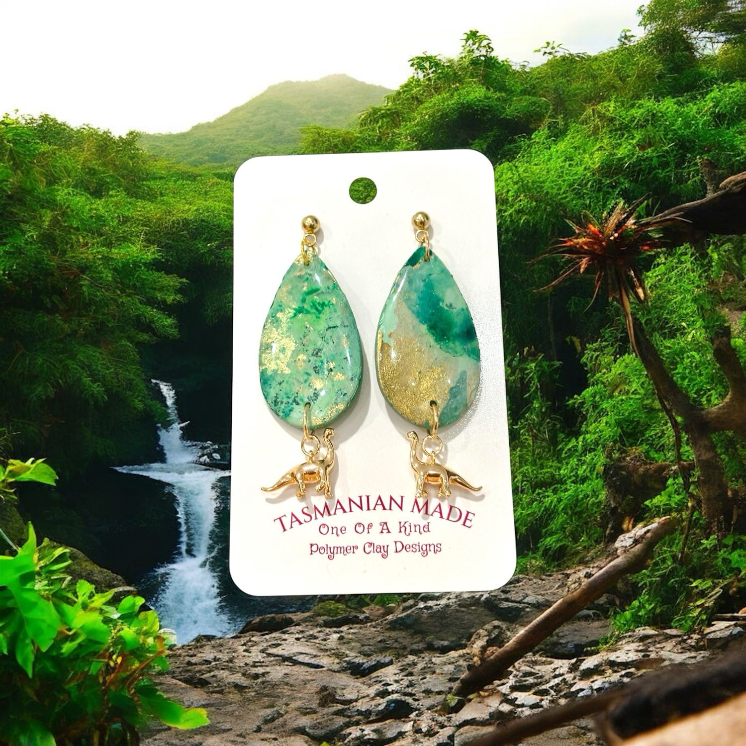 Emerald Rainforest Drop Earrings