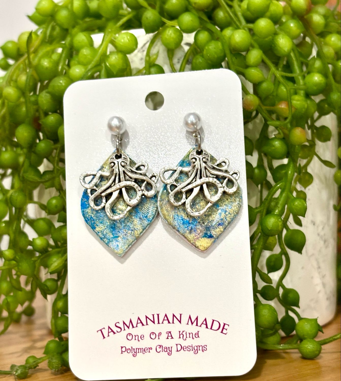 Ocean Depths Octopus Earrings