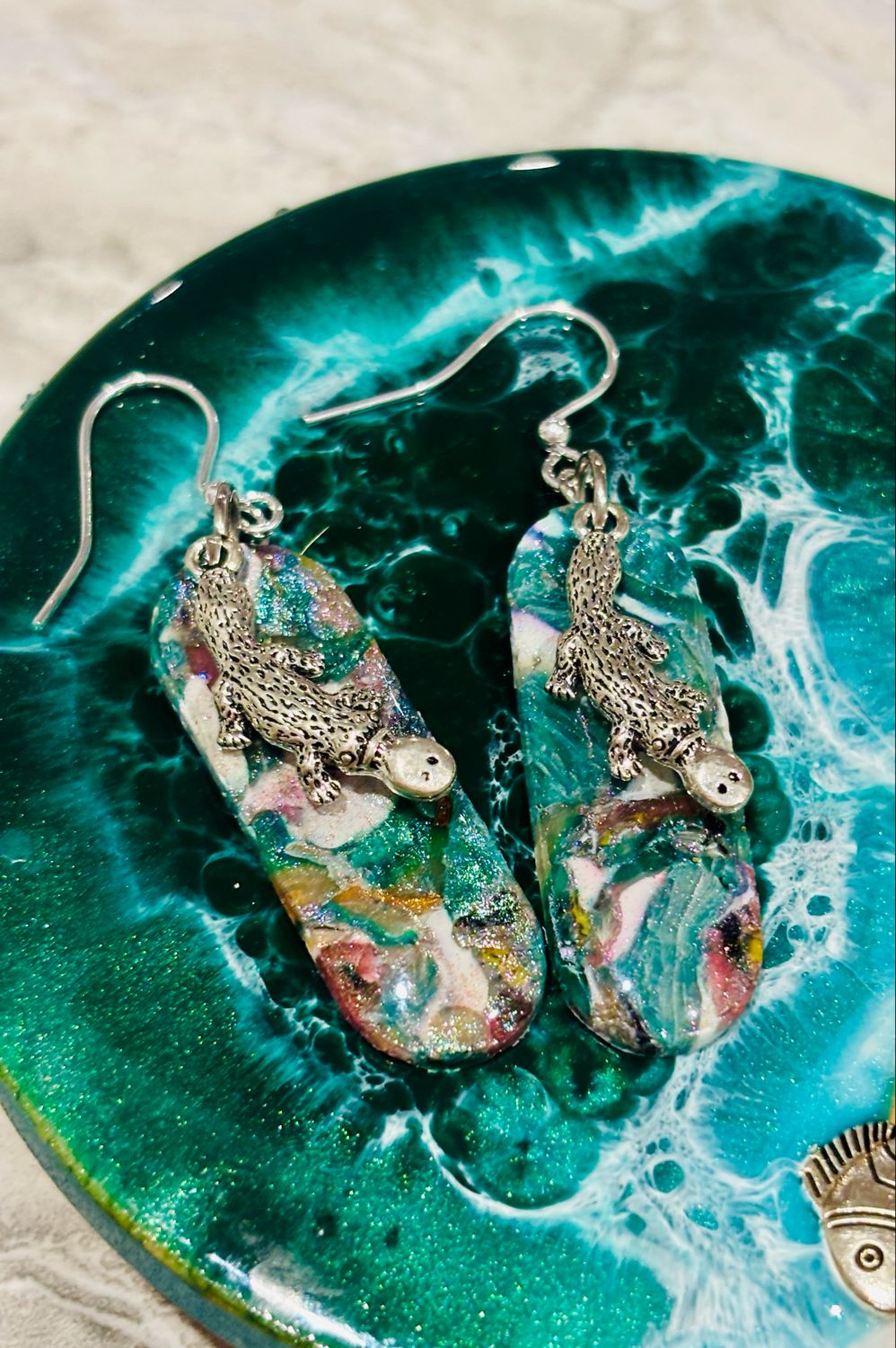 Whimsy in the Water – Platypus Earrings