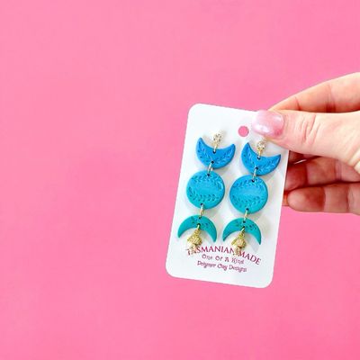 Ocean Bloom Earrings – 18k Gold Plated Studs