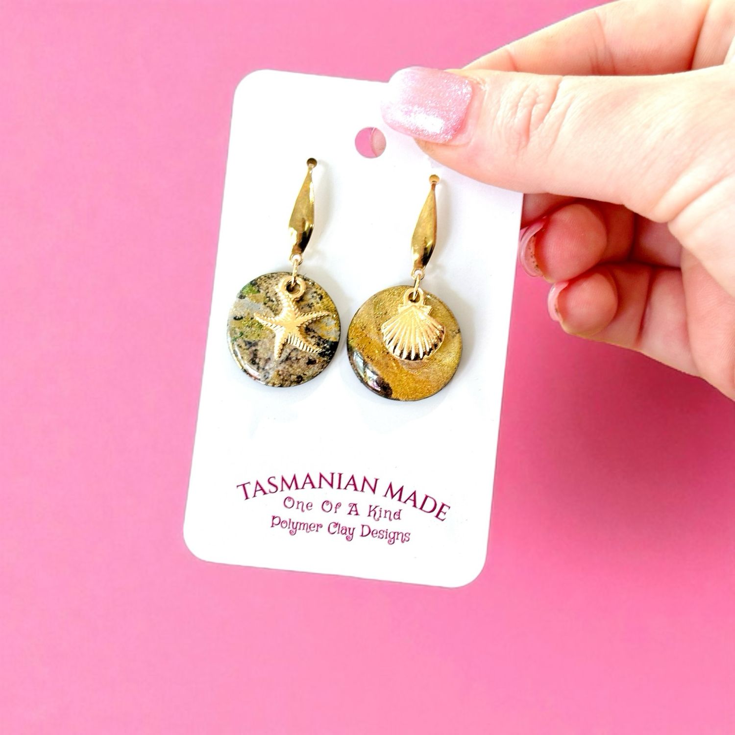 Golden Shore Mismatched Earrings – 18k Gold Plated