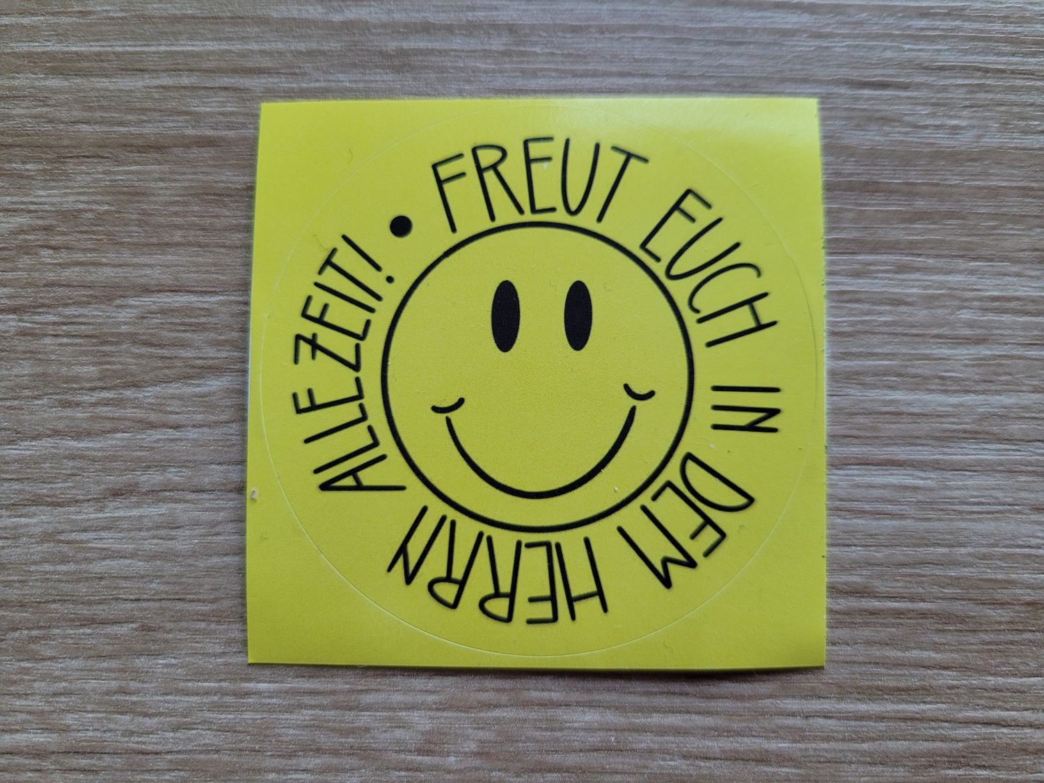 5er Pack Outdoor-Sticker 60mm, rund, &quot;Freude&quot;