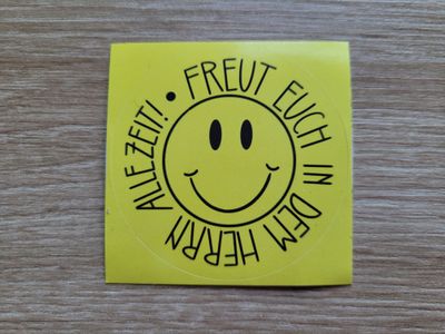 5er Pack Outdoor-Sticker 60mm, rund, "Freude" 5er Pack Outdoor-Sticker 60mm, rund, "Freude"