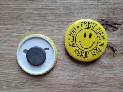Kühlschrankmagnet 45mm &quot;Freude&quot; (handgemacht)