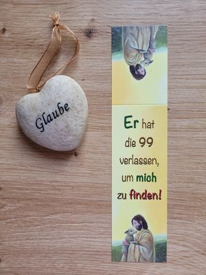 Lesezeichen "Jesus und das Lamm" Lesezeichen "Jesus und das Lamm"