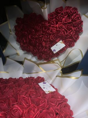 Heart-Shaped Forever Roses Bouquet
