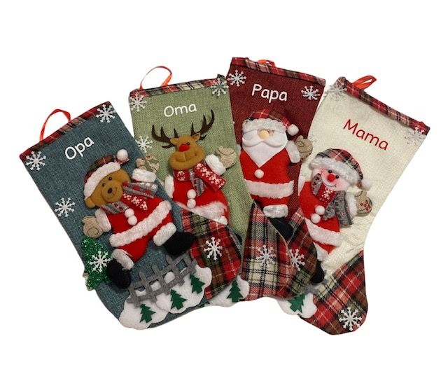 Weihnachtssocken mit Name