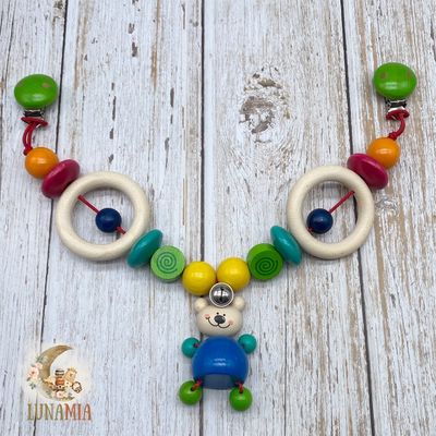 Kinderwagenketten aus Holz, bunt