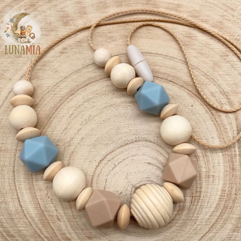 Stillketten mit Holz und Silikon
