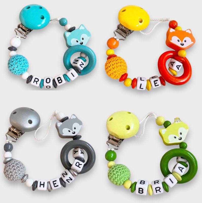 Nuggiketten Fuchs aus Holz