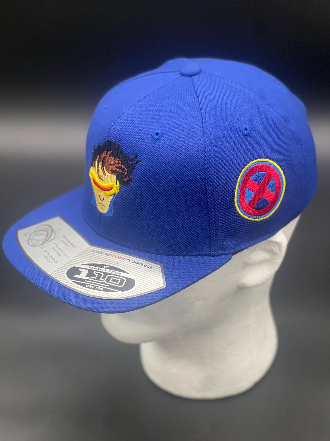 X-Men Cyclops Hat |  Marvel Mutant Superhero Cap | Custom Embroidered Adjustable Snapback