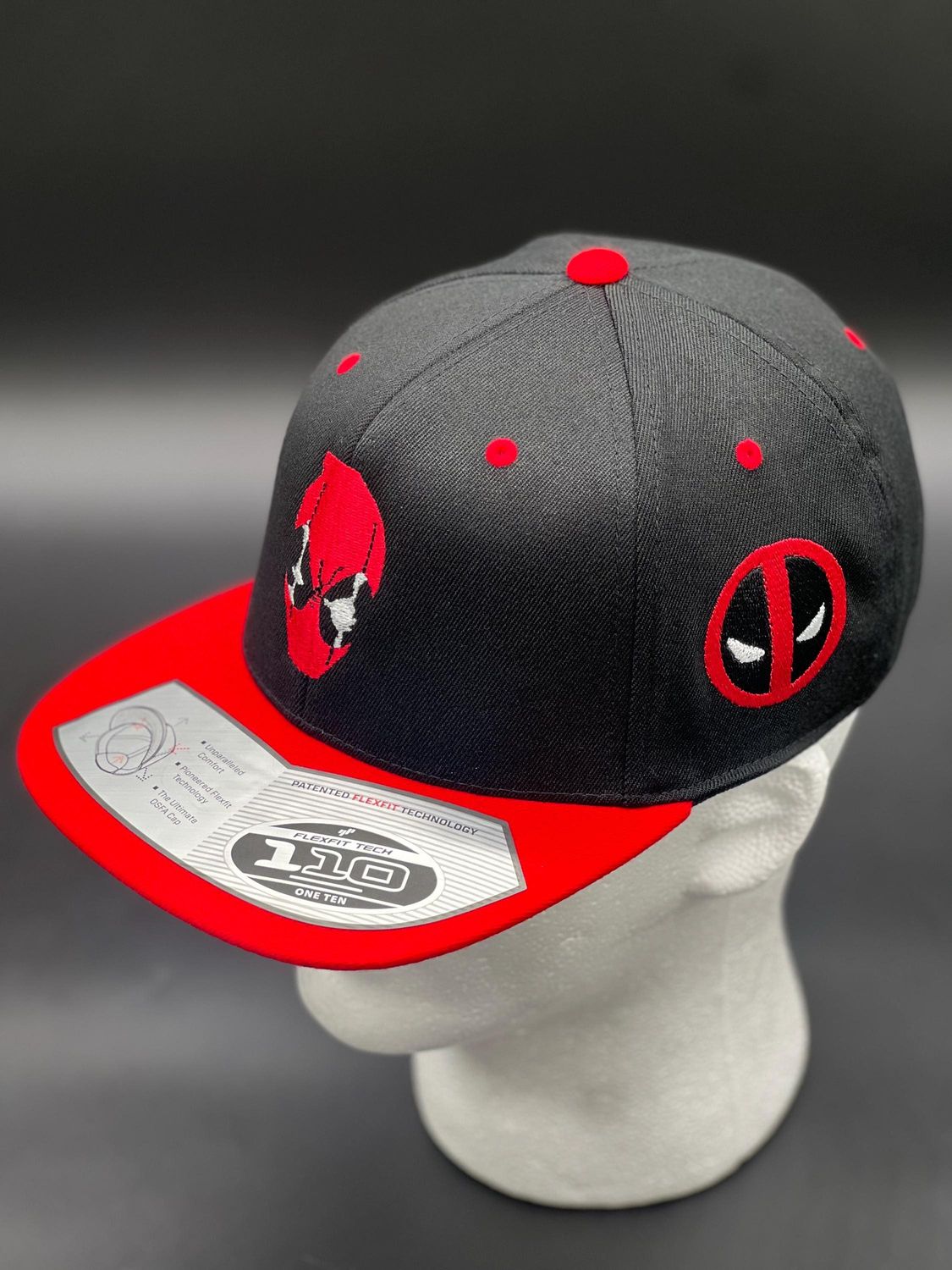 Deadpool Hat | Marvel Antihero Embroidered Cap | Custom Adjustable Snapback