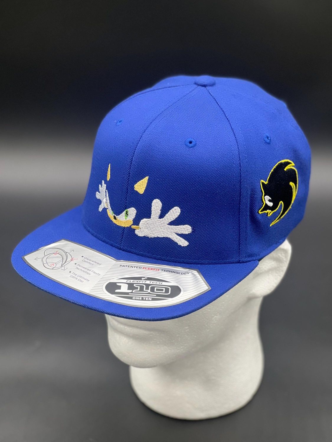 Sonic the Hedgehog Hat | Sega Gaming Embroidered Cap | Custom Adjustable Snapback