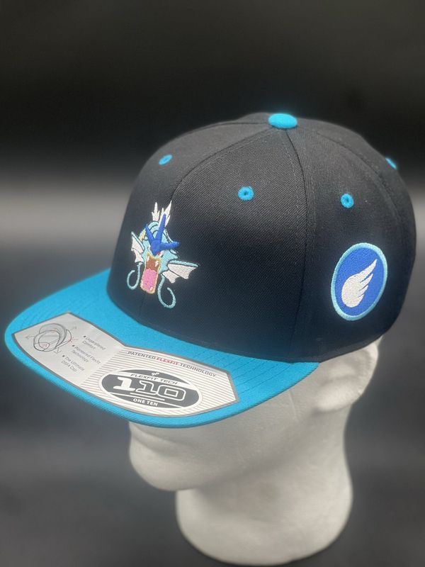 Gyarados Hat | Pokémon Inspired Embroidered Cap | Custom Adjustable Snapback