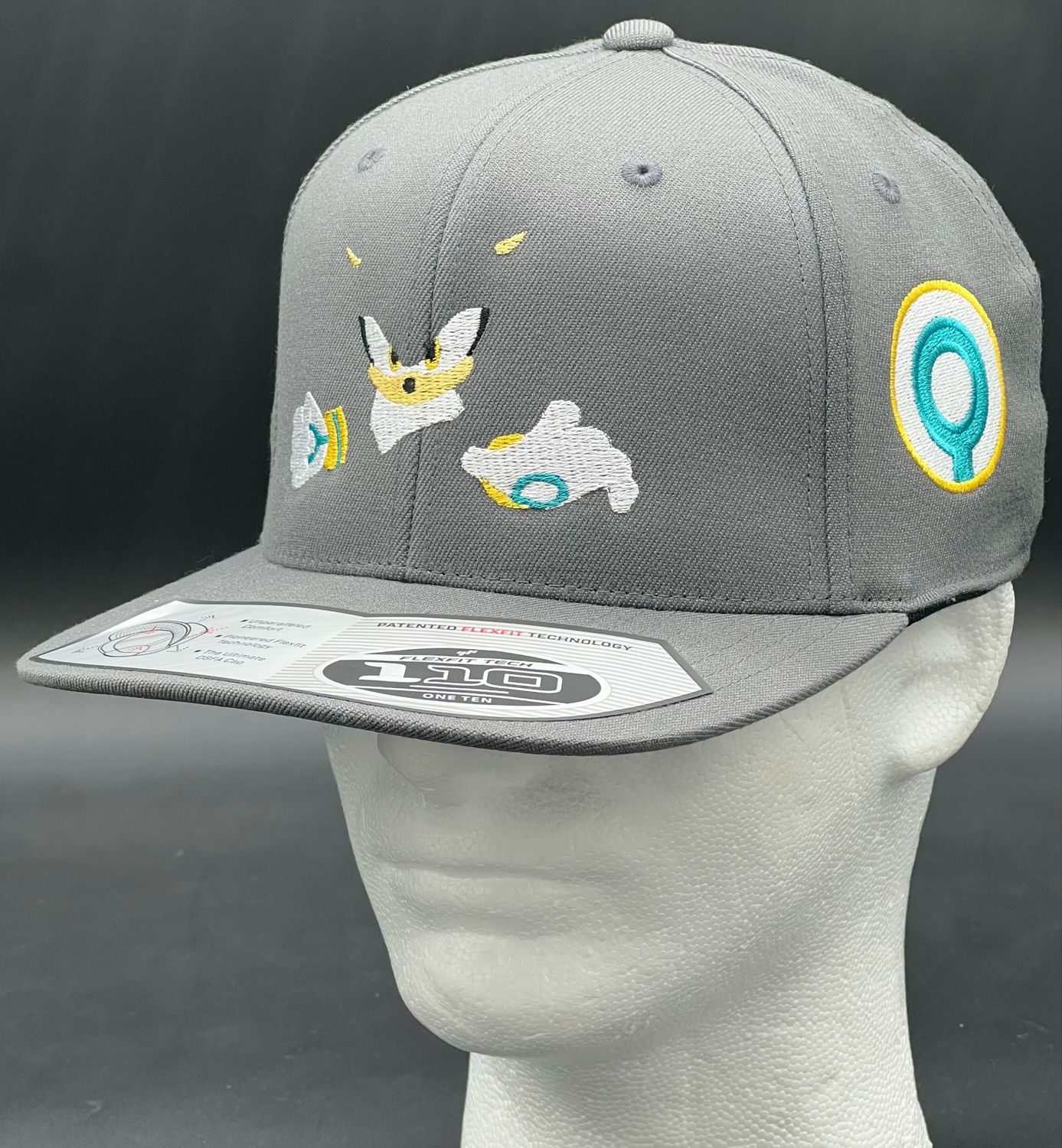 Silver the Hedgehog Embroidered Snapback Hat | Custom Sonic Universe Cap | Holiday Gift for Gamers &amp; Collectors | Flexfit 110